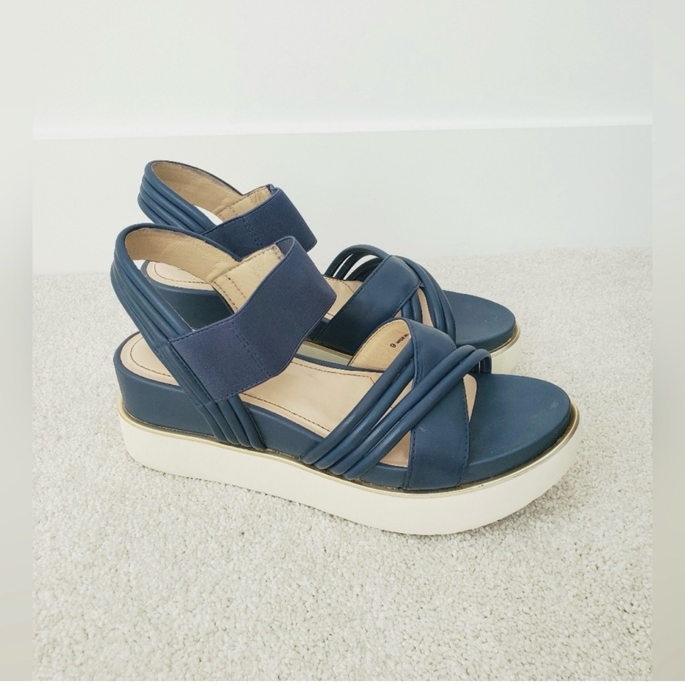 Elegant Blue Sandals by Browns – Size 9